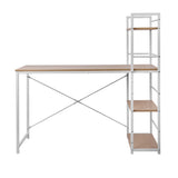 Artiss Computer Desk Shelf Oak 120CM - Side View