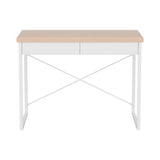 Artiss Computer Desk Drawer Storage Oak 100CM - Side View