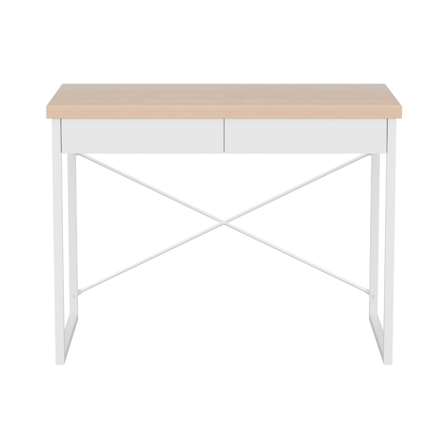 Artiss Computer Desk Drawer Storage Oak 100CM, image 3