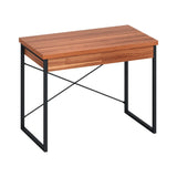Artiss Computer Desk Drawer Storage Walnut 100CM - Low Angle