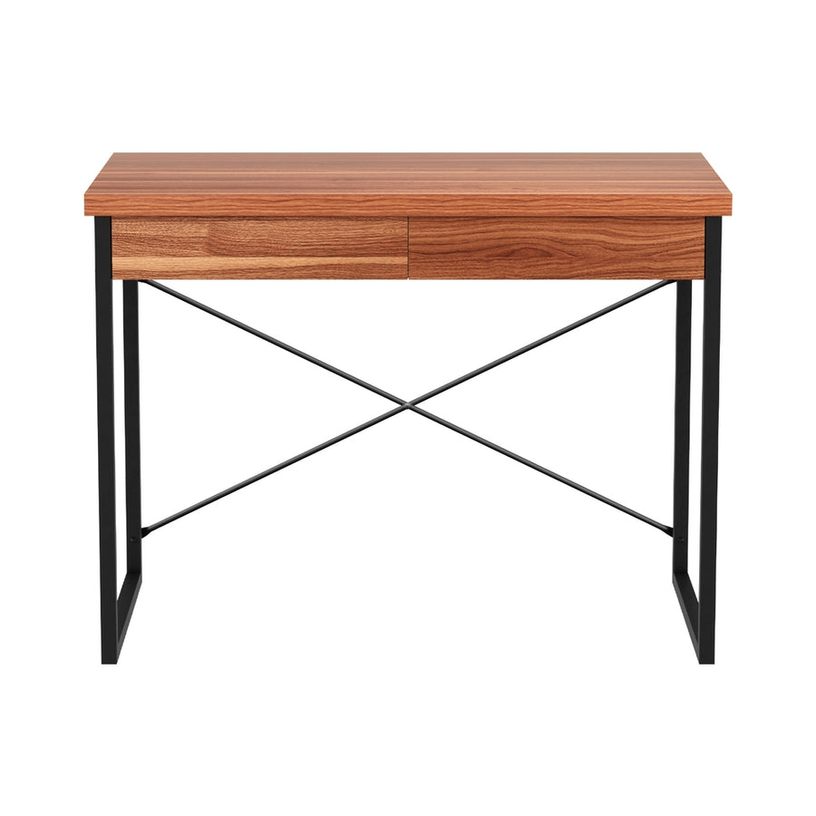 Artiss Computer Desk Drawer Storage Walnut 100CM, image 3