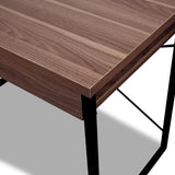 Artiss Computer Desk Drawer Storage Walnut 100CM - Close-Up Angle