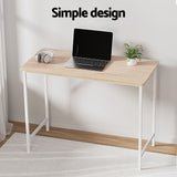 Artiss Computer Desk Oak 100CM - Top-Down View