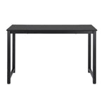 Artiss black computer desk with metal frame, 120cm, metal frame