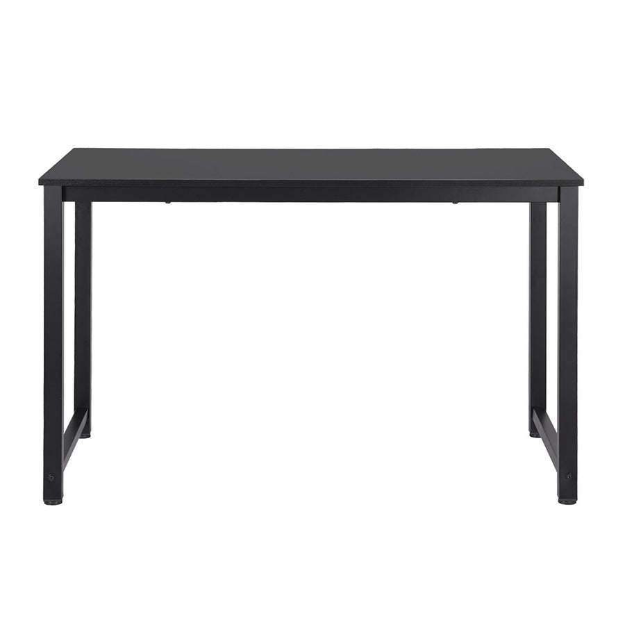 Artiss black computer desk with metal frame, 120cm, metal frame