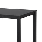 Artiss black computer desk with metal frame, 120cm, anti-scratch feet