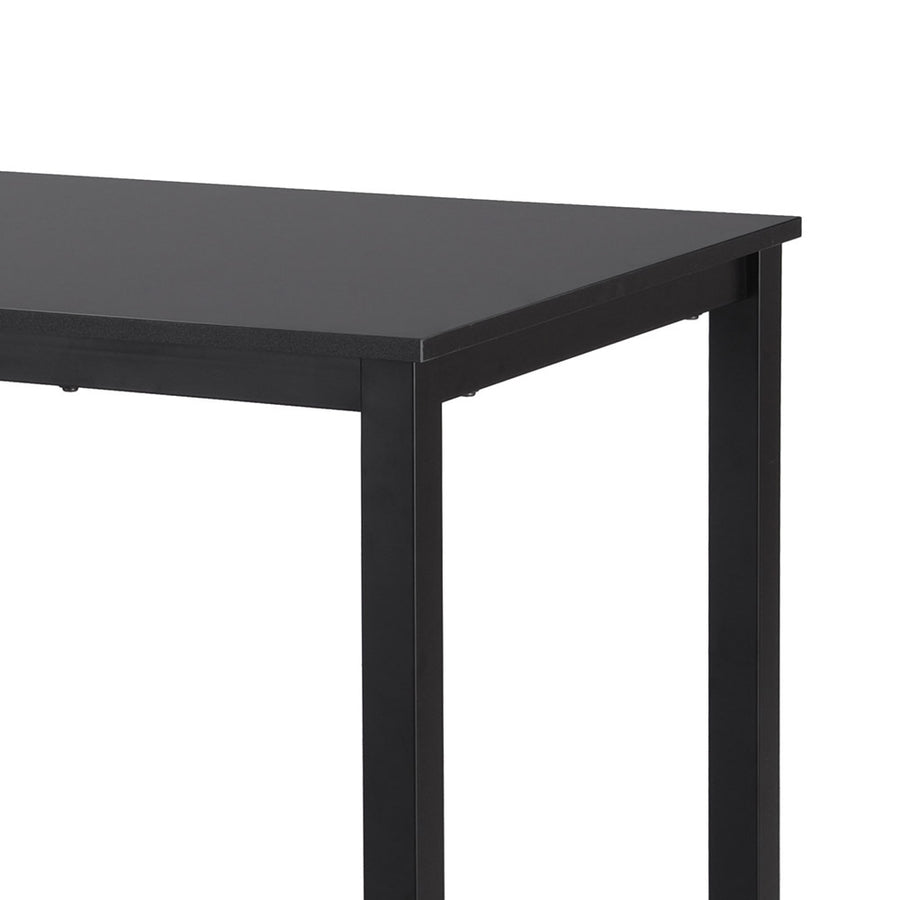 Artiss black computer desk with metal frame, 120cm, anti-scratch feet