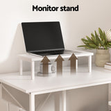 Artiss Computer Desk L-Shape Home Office Study Table Open Shelves White 100CM - 45-Degree Angle
