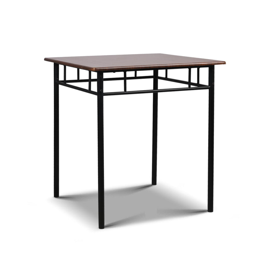 Artiss Dining Table And Chairs Set fo 3 Walnut