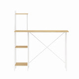 Artiss Computer Desk Bookshelf Storage Oak 100CM - Side View