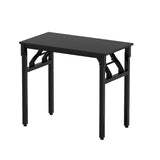 Artiss Computer Desk Foldable Balck 80CM - Close-Up Angle