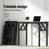 Artiss Computer Desk Foldable Balck 80CM - Top-Down View