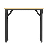 Artiss Computer Desk Laptop Table Bookshelf Desk Storage Rack Office Study Oak - Side View