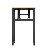 Artiss Computer Desk Laptop Table Bookshelf Desk Storage Rack Office Study Oak - Top-Down View