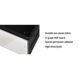 Artiss Set of 2 Bedside Table 3 Drawers Mirrored Glass - PRESIA Silver - Close-Up Angle
