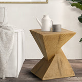 Oikiture Side Table Concrete Natural - Top-Down View