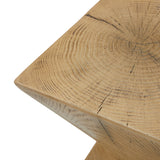 Oikiture Side Table Concrete Natural - Side View