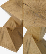 Oikiture Side Table Concrete Natural - Low Angle