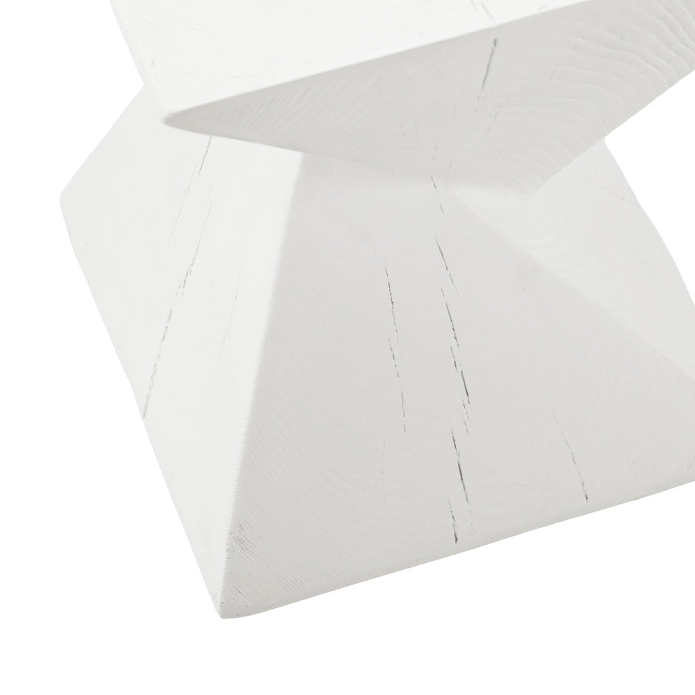Oikiture Side Table Concrete White