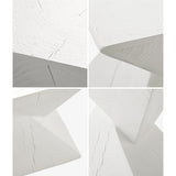 Oikiture Side Table Concrete White