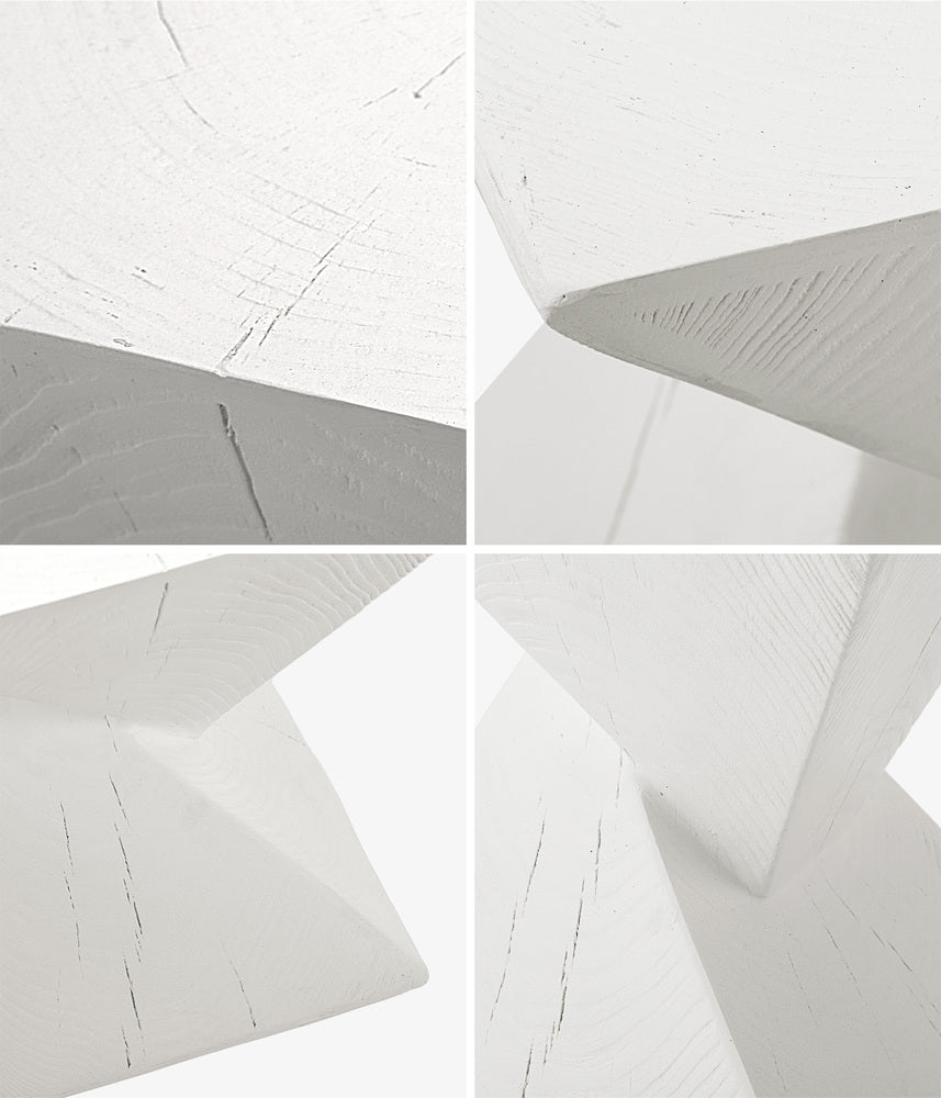 Oikiture Side Table Concrete White