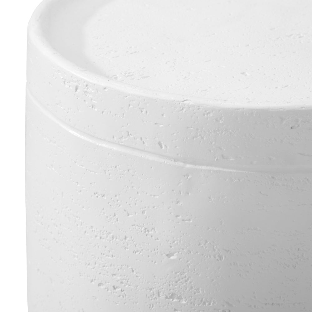 Oikiture Side Table Outdoor Stool Concrete