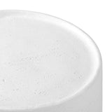 Oikiture Side Table Outdoor Stool Concrete - Side View