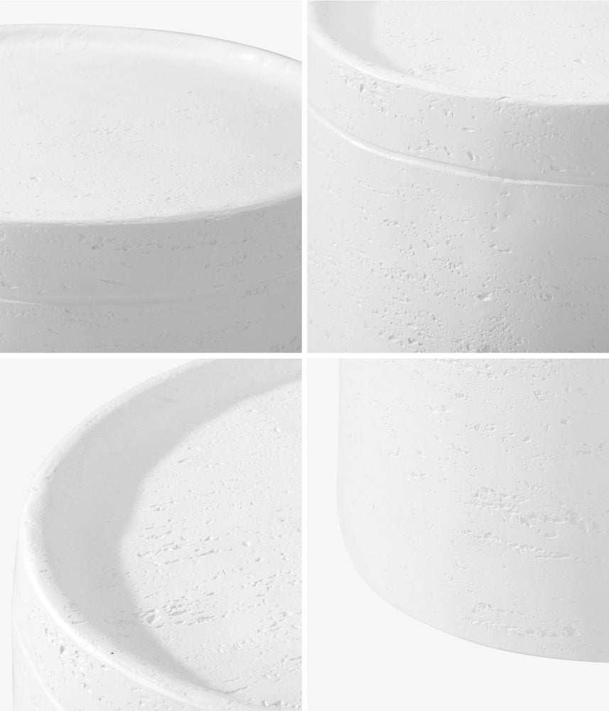 Oikiture Side Table Outdoor Stool Concrete