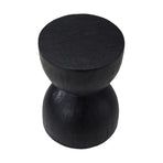Oikiture Side Table Concrete Outdoor Indoor Black, image 2