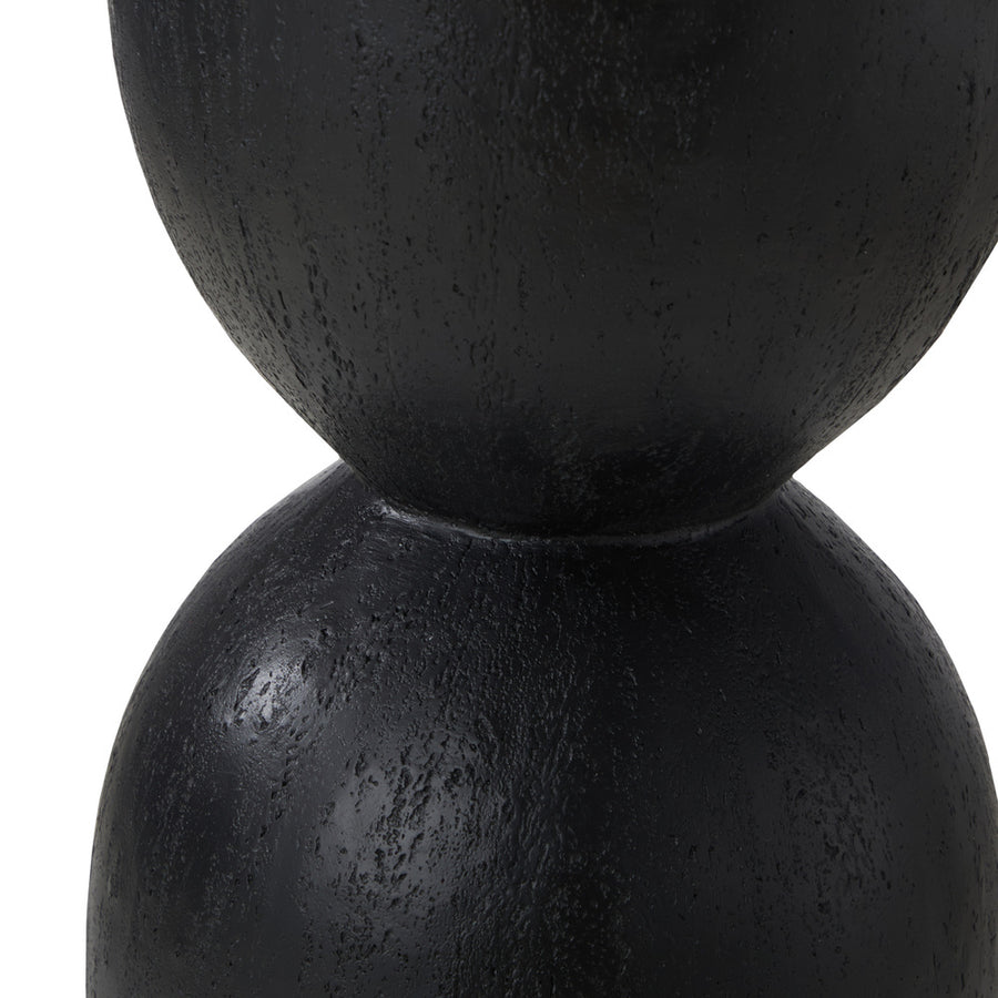 Oikiture Side Table Concrete Outdoor Indoor Black, image 7