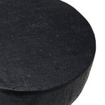Oikiture Side Table Concrete Outdoor Indoor Black, image 4