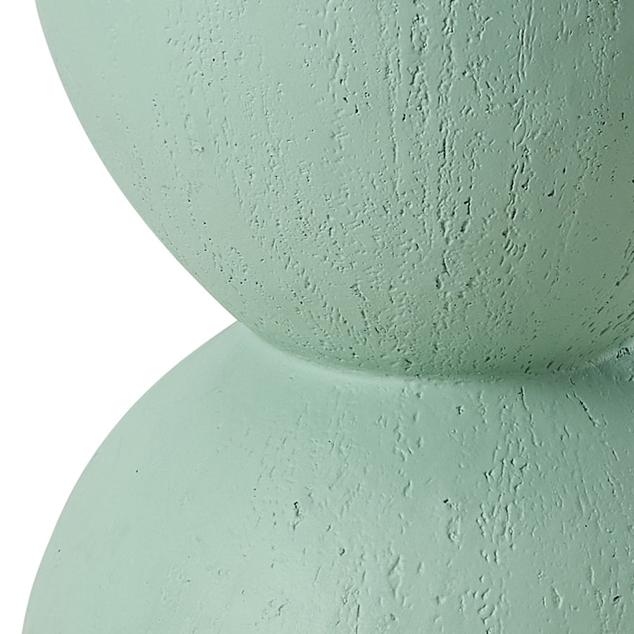 Oikiture Side Table Coffee Tables Stand Stone Green