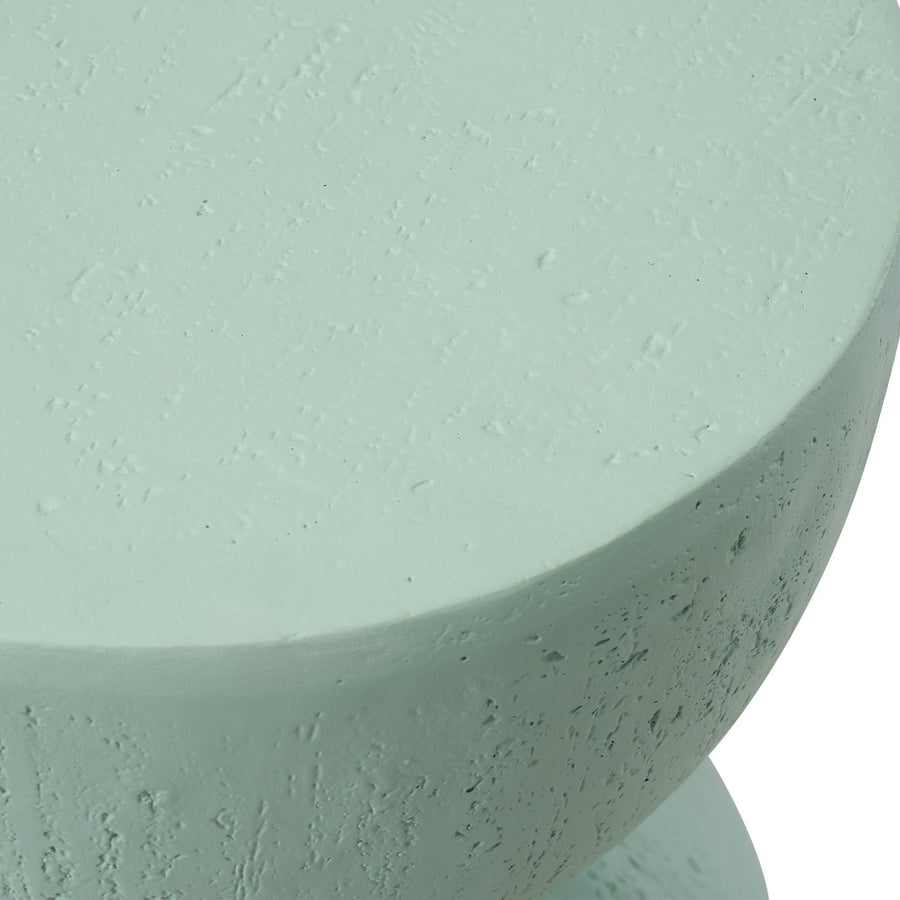 Oikiture Side Table Coffee Tables Stand Stone Green