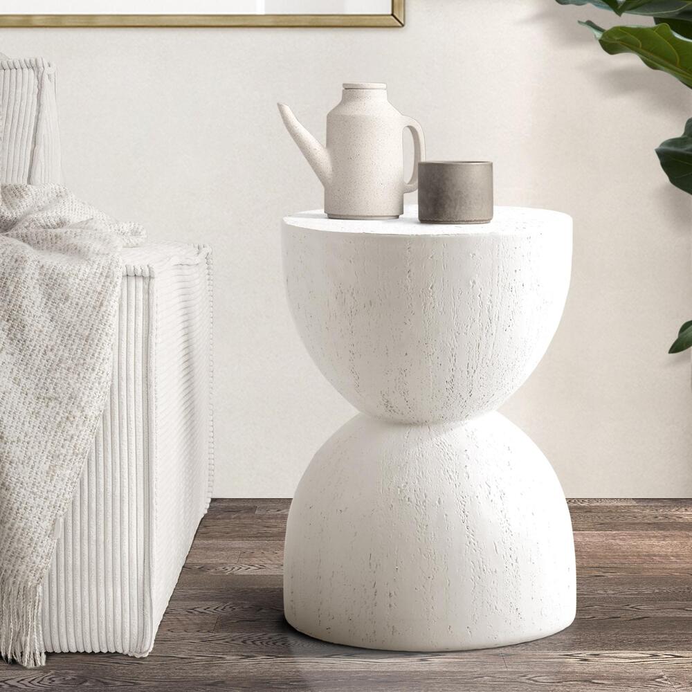 Oikiture Side Table Hourglass Stand