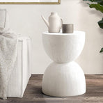 Oikiture Side Table Hourglass Stand