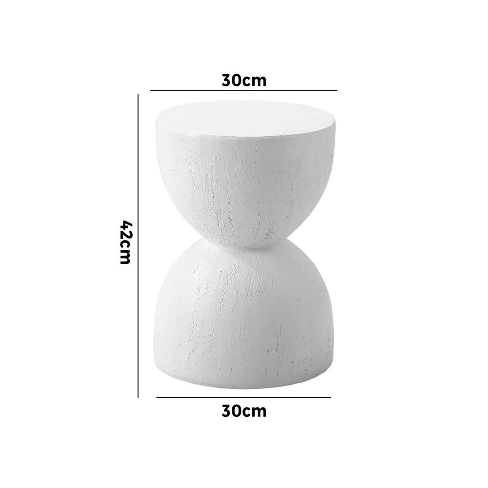 Oikiture Side Table Hourglass Stand