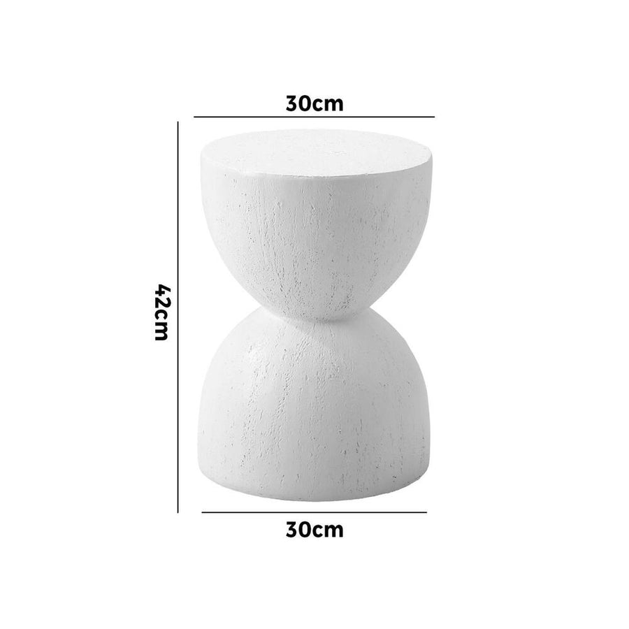 Oikiture Side Table Hourglass Stand
