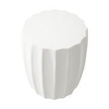 Oikiture Side Table Concrete Outdoor Stand - 45-Degree Angle