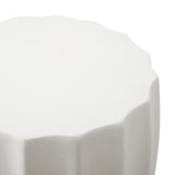 Oikiture Side Table Concrete Outdoor Stand