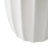 Oikiture Side Table Concrete Outdoor Stand - Top-Down View