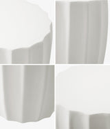 Oikiture Side Table Concrete Outdoor Stand - Close-Up Angle