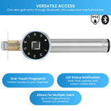 MEC Digital Fingerprint Smart Auto Lock with One-Touch Verification Anti-Panic Exit Bluetooth A - 45-Degree Angle