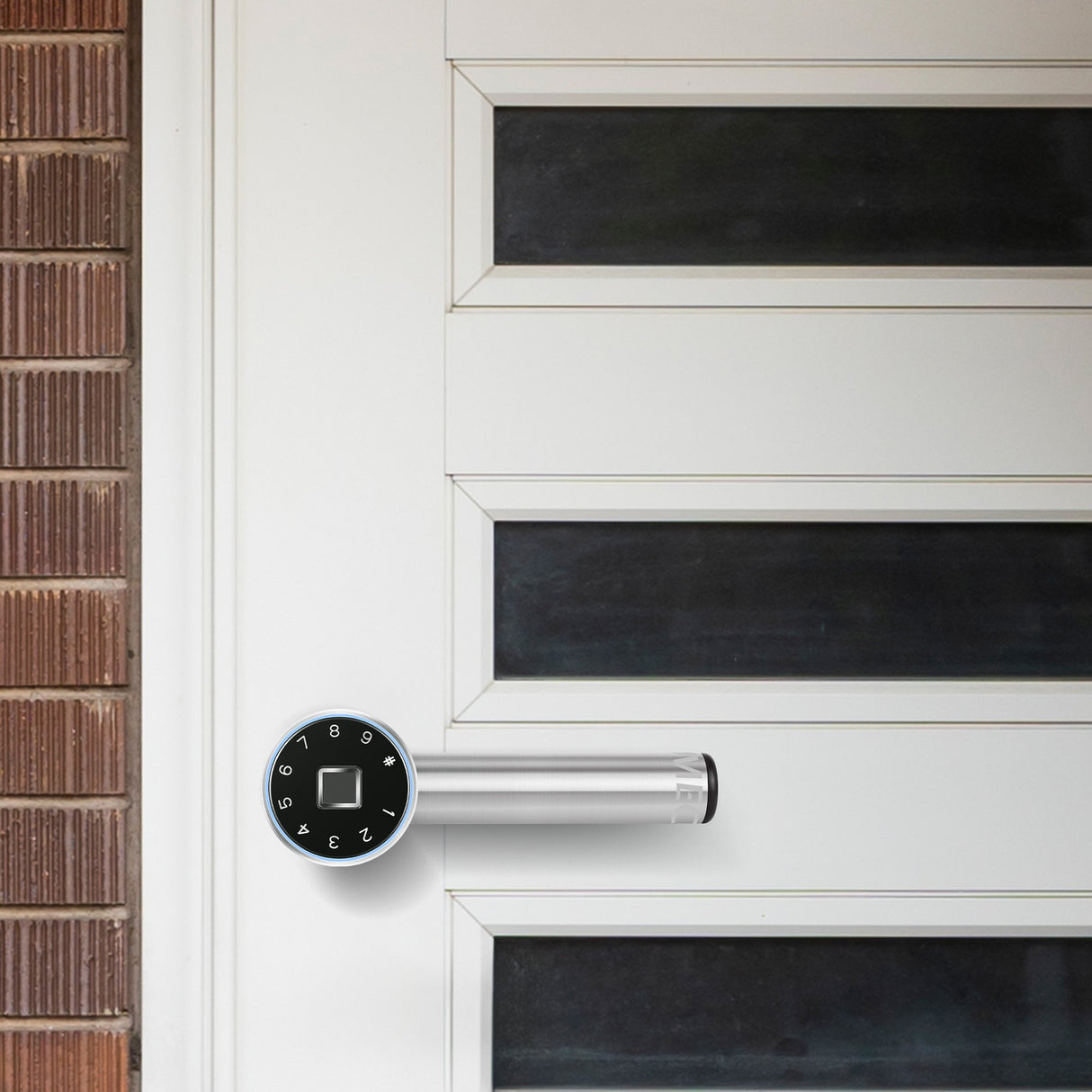 MEC Digital Fingerprint Smart Auto Lock with One-Touch Verification Anti-Panic Exit Bluetooth A