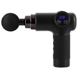 Everfit Massage Gun 8 Speed 4 Heads Vibration Muscle Massager Chargeable Black - Side View