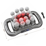 Everfit Deep Tissue Massager 16 Heads with 20 Intensities Deep Percussion Massage Gun Rechargeable - Front View