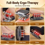 Everfit Deep Tissue Massager 16 Heads with 20 Intensities Deep Percussion Massage Gun Rechargeable - Rear View