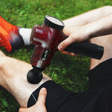 Everfit Massage Gun 30 Speed 6 Heads Vibration Muscle Massager Chargeable Red - Low Angle