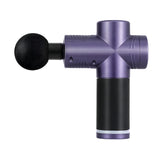 Everfit 30 Speed Massage Gun 4 Heads Vibration Muscle Massager Chargeable Purple - Side View