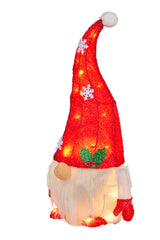 Christabelle Christmas Gnome Display with Lights - 51cm