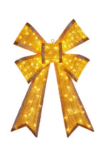 Christabelle Christmas Bow Display with Lights - Gold Indoor/Outdoor 110cm